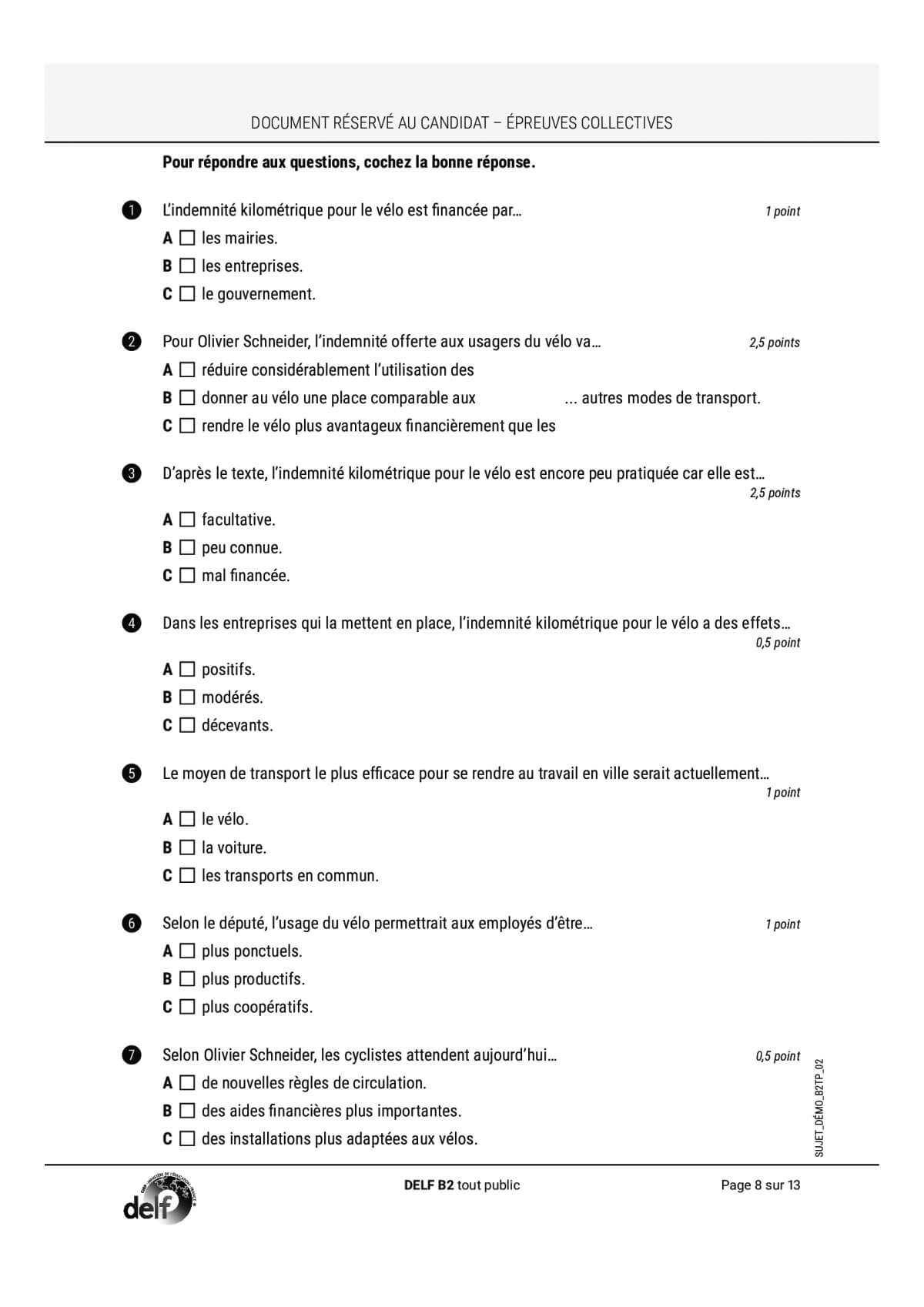 DELF B2 : Compréhension écrite (pratiquer) | Pháp Ngữ Bonjour