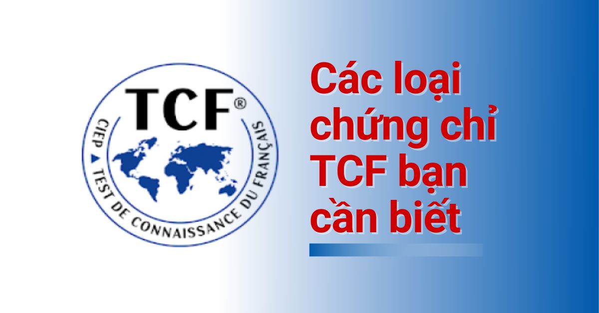 Các loại chứng chỉ TCF