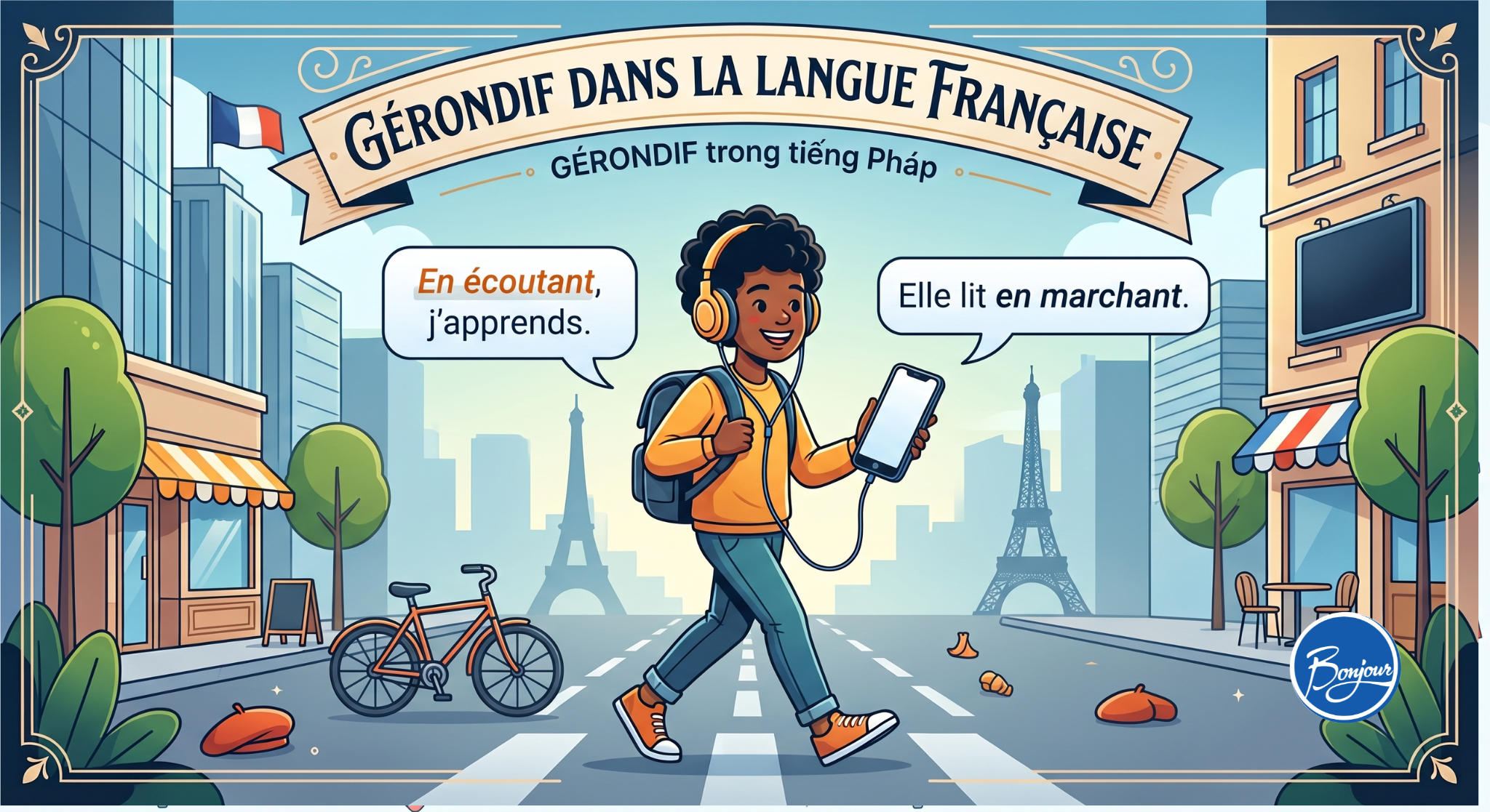 gerondif trong tieng phap cach dung va chia dong tu