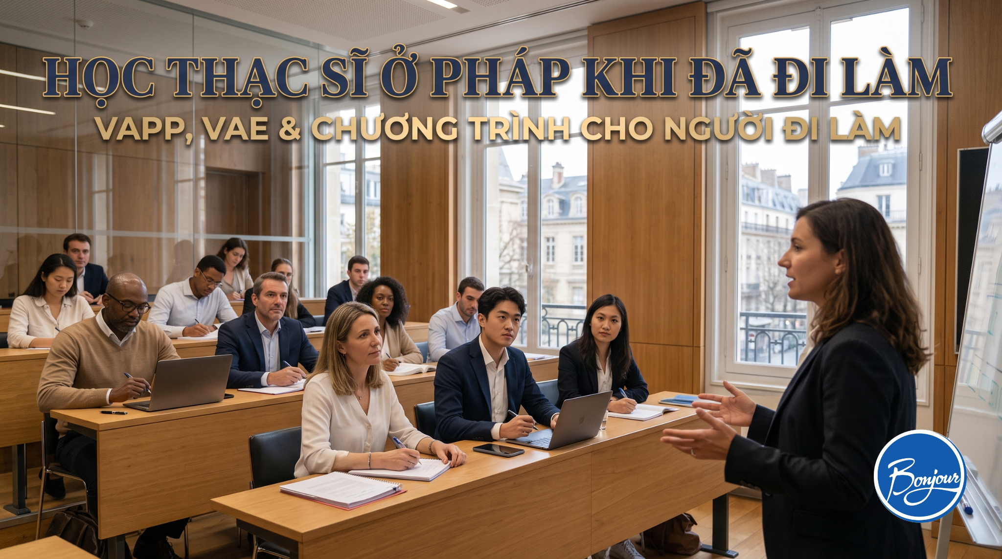 Học Thạc sĩ ở Pháp khi đã đi làm: VAPP, VAE và chương trình cho người đi làm
