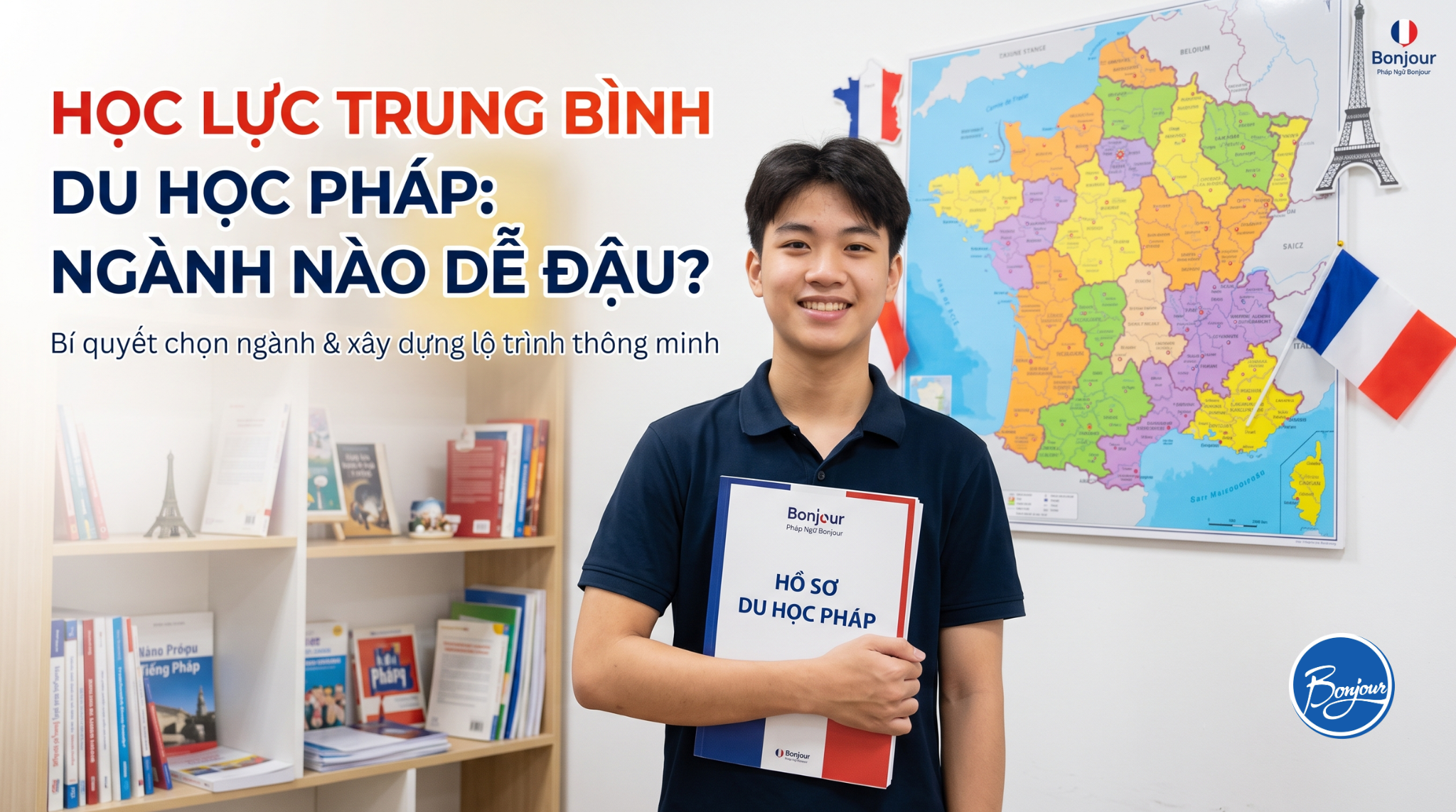Học lực trung bình du học Pháp: Ngành nào dễ đậu?